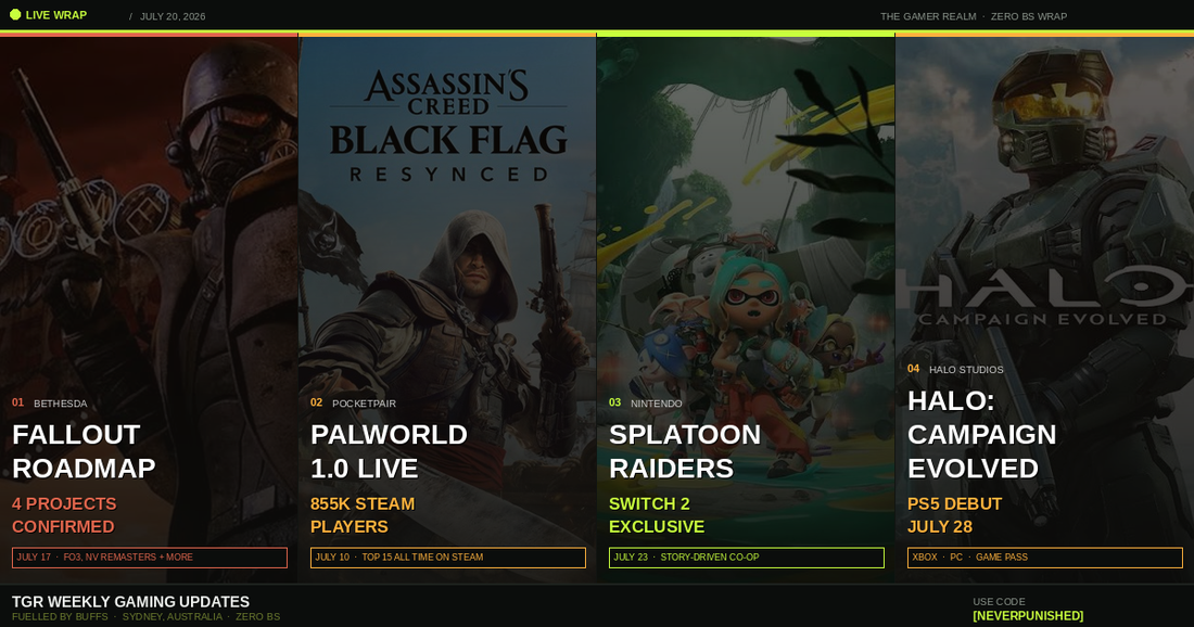TGR Weekly Gaming Updates July 20, 2026
