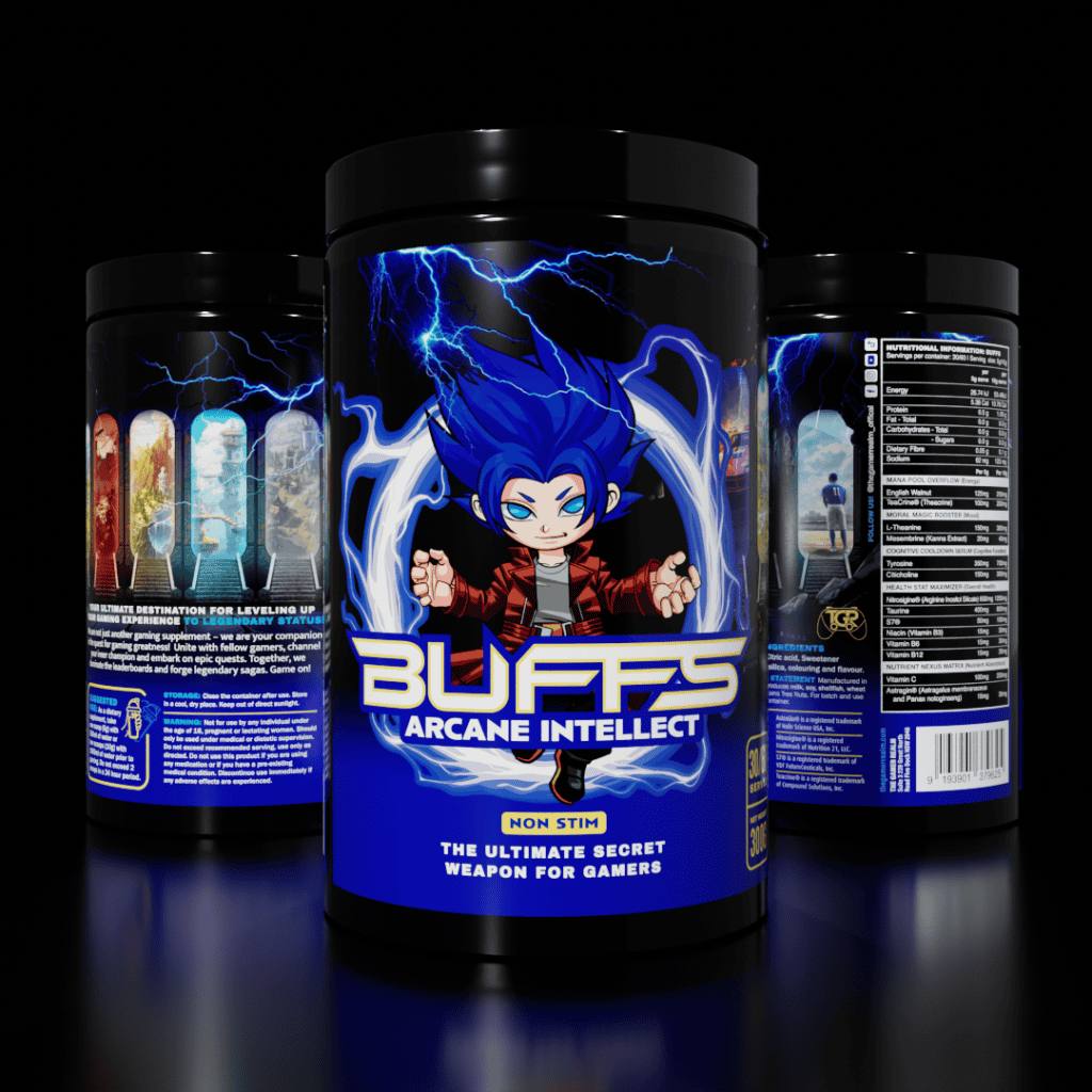 Buffs Gaming Energy – Arcane Intellect (Caffeine Free)